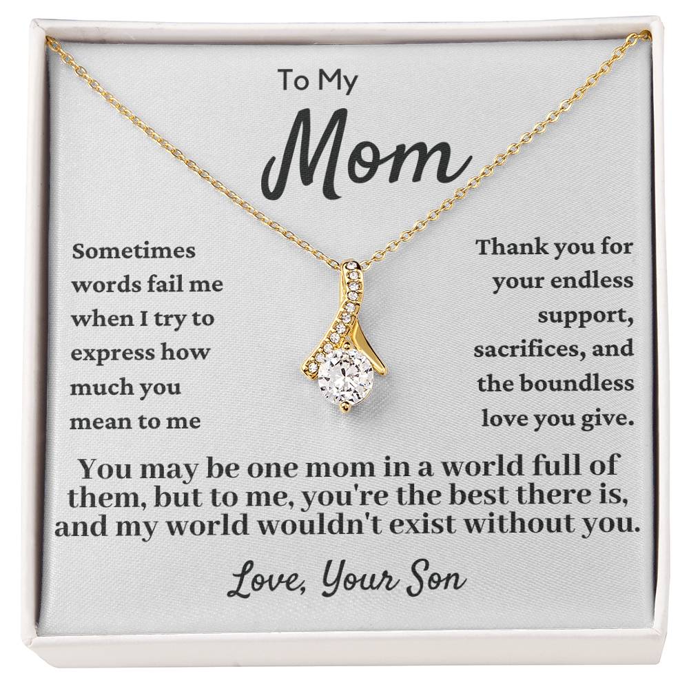 My World Mom Necklace