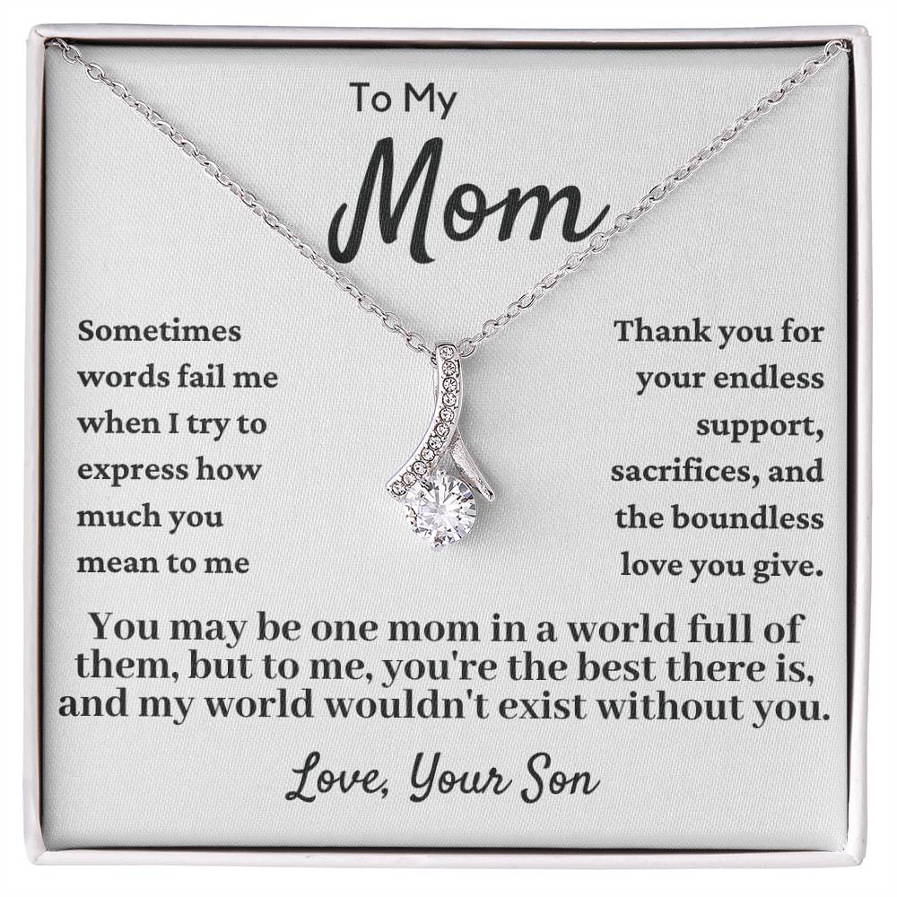 My World Mom Necklace
