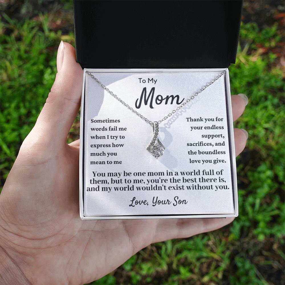 My World Mom Necklace